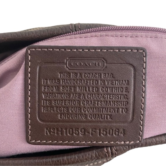 Coach 100% Leather Duffle Cross Body Bag - Picture 10 of 11